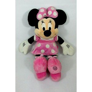 MINNIE MOUSE 28" HUGE Disney StoreCharacter Plush Stuffed Toy Pink Dress